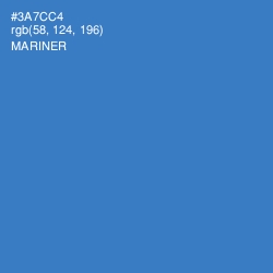 #3A7CC4 - Mariner Color Image