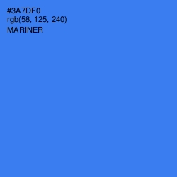 #3A7DF0 - Mariner Color Image
