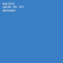 #3A7EC5 - Mariner Color Image