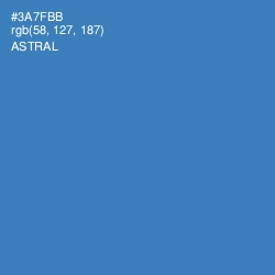 #3A7FBB - Astral Color Image