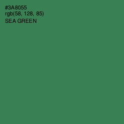 #3A8055 - Sea Green Color Image