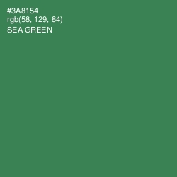 #3A8154 - Sea Green Color Image