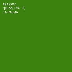 #3A820D - La Palma Color Image