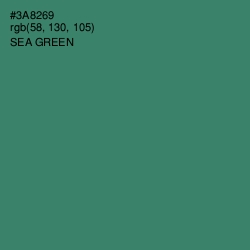 #3A8269 - Sea Green Color Image