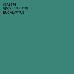 #3A8578 - Eucalyptus Color Image
