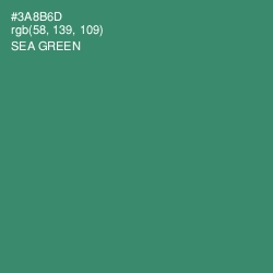 #3A8B6D - Sea Green Color Image