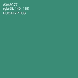 #3A8C77 - Eucalyptus Color Image