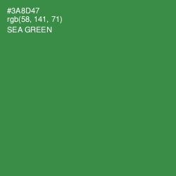 #3A8D47 - Sea Green Color Image