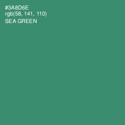 #3A8D6E - Sea Green Color Image