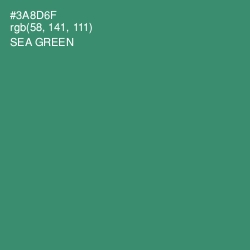 #3A8D6F - Sea Green Color Image