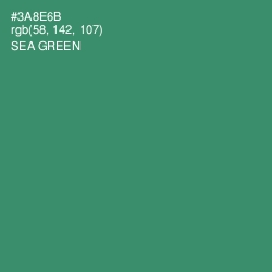#3A8E6B - Sea Green Color Image