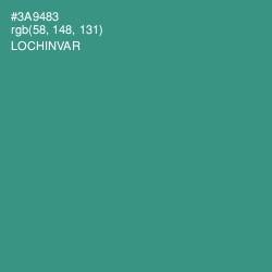 #3A9483 - Lochinvar Color Image