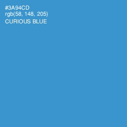 #3A94CD - Curious Blue Color Image
