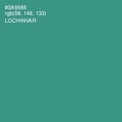 #3A9585 - Lochinvar Color Image