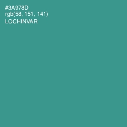 #3A978D - Lochinvar Color Image
