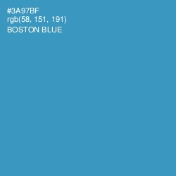 #3A97BF - Boston Blue Color Image