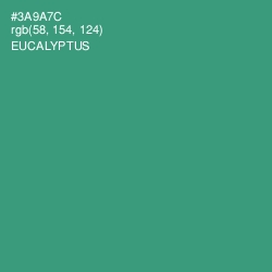 #3A9A7C - Eucalyptus Color Image