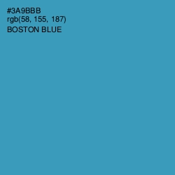 #3A9BBB - Boston Blue Color Image