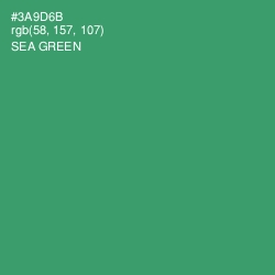 #3A9D6B - Sea Green Color Image