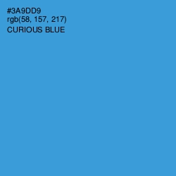 #3A9DD9 - Curious Blue Color Image