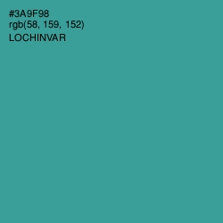 #3A9F98 - Lochinvar Color Image