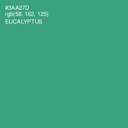 #3AA27D - Eucalyptus Color Image