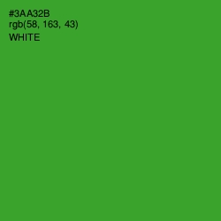 #3AA32B - Forest Green Color Image