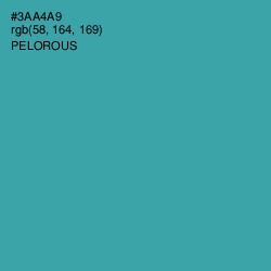 #3AA4A9 - Pelorous Color Image