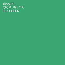 #3AA672 - Sea Green Color Image