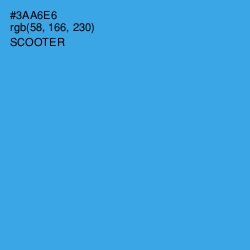#3AA6E6 - Scooter Color Image