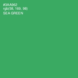 #3AA962 - Sea Green Color Image