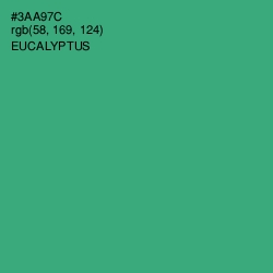 #3AA97C - Eucalyptus Color Image
