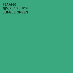 #3AA980 - Jungle Green Color Image