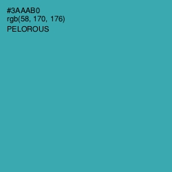 #3AAAB0 - Pelorous Color Image