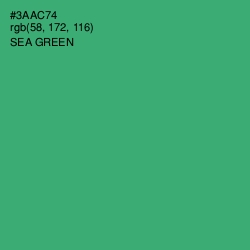 #3AAC74 - Sea Green Color Image