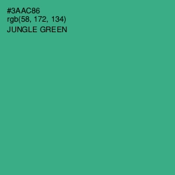 #3AAC86 - Jungle Green Color Image