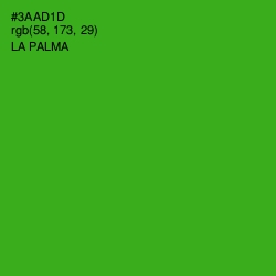 #3AAD1D - La Palma Color Image