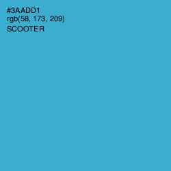 #3AADD1 - Scooter Color Image