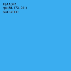 #3AADF1 - Scooter Color Image