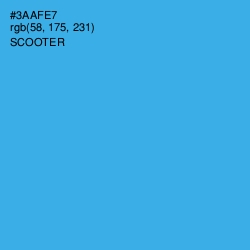 #3AAFE7 - Scooter Color Image