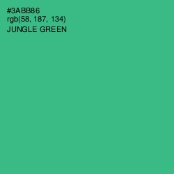 #3ABB86 - Jungle Green Color Image