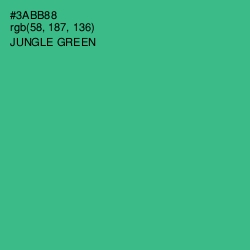 #3ABB88 - Jungle Green Color Image