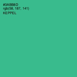 #3ABB8D - Keppel Color Image