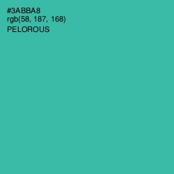 #3ABBA8 - Pelorous Color Image