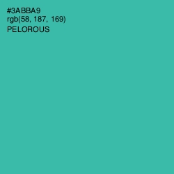 #3ABBA9 - Pelorous Color Image