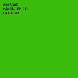 #3ABD0D - La Palma Color Image