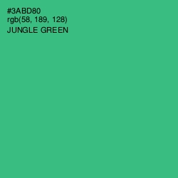 #3ABD80 - Jungle Green Color Image