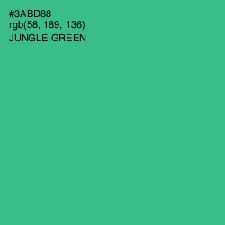 #3ABD88 - Jungle Green Color Image