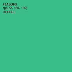 #3ABD8B - Keppel Color Image