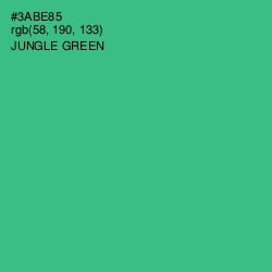 #3ABE85 - Jungle Green Color Image